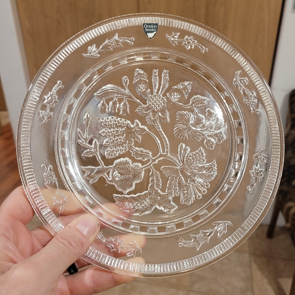 Orrefors Sweden Crystal Plate - Picture 4 of 4